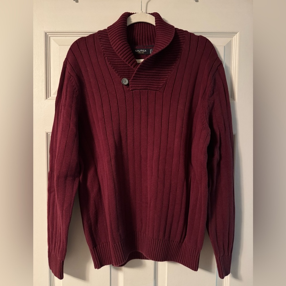 Nautica Men's Cowl Neck Sweater